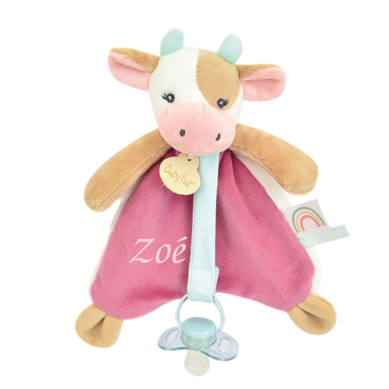  - pistache the cow - pacifinder white pink 18 cm 